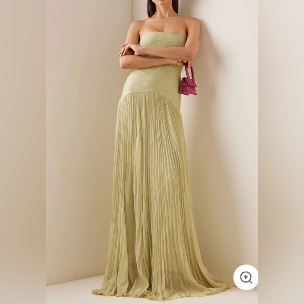 Elegant Wrap-Breasted Pleated Maxi Dress